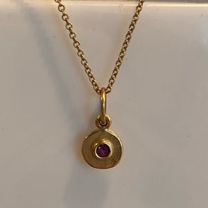 Helen Ficalora necklace with Amethyst Charm
